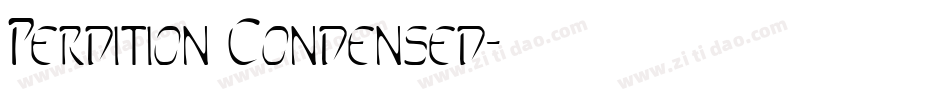 Perdition Condensed字体转换